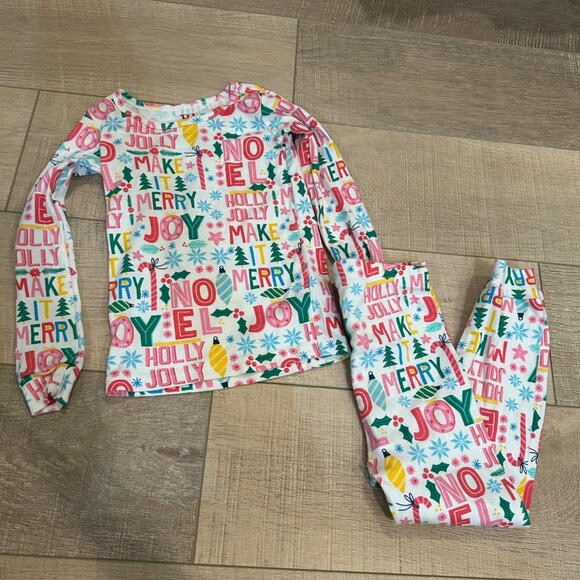 PJ PLACE GIRLS 3T LONG SLEEVE PAJAMAS CHRISTMAS CHILDRENS PLACE - Picture 1 of 5